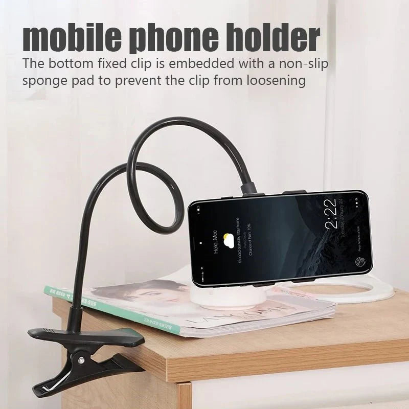 Universal Flexible Phone Holder | Adjustable Lazy Mount for Bed, Desk, and Car