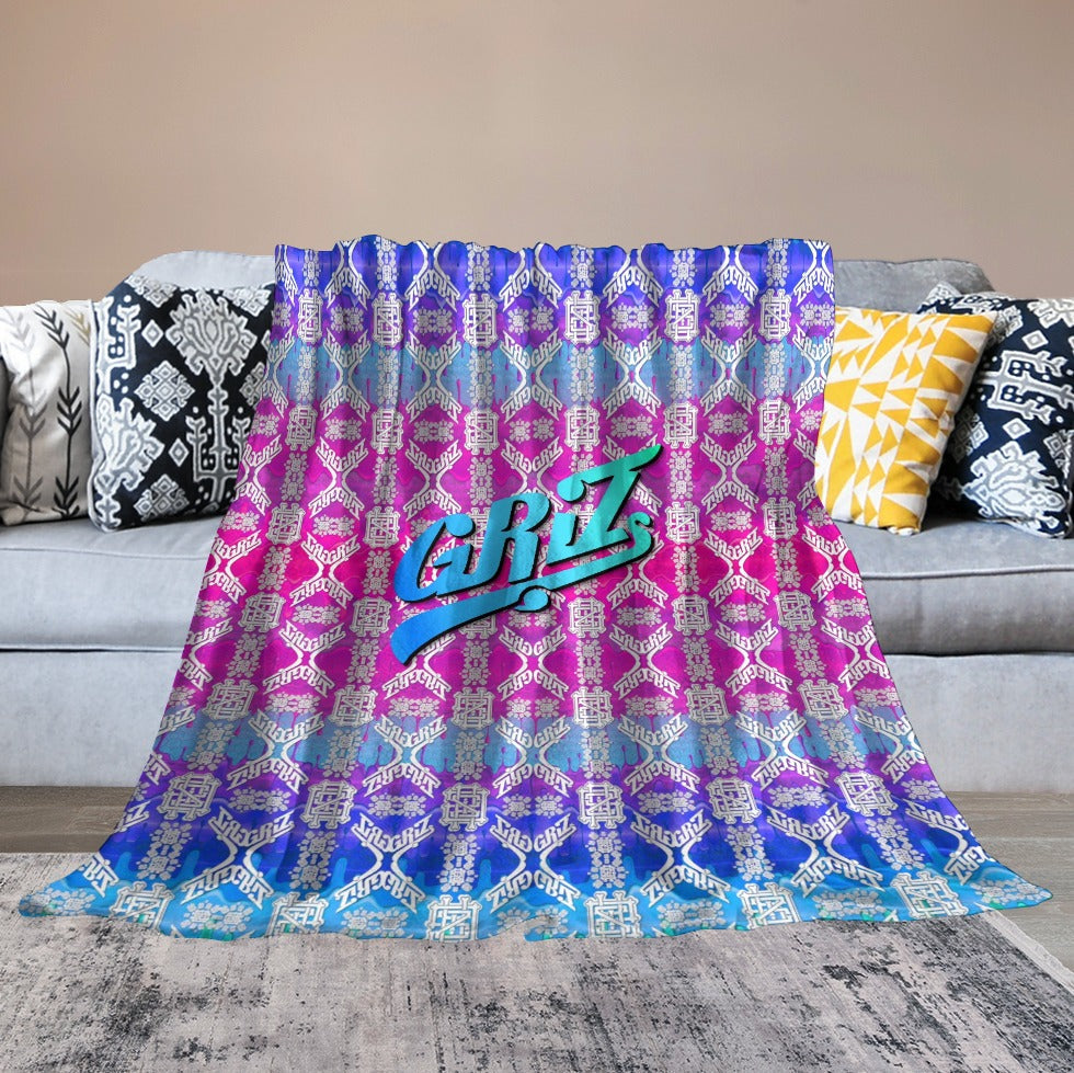 Custom EDM Artists Ultra-Soft Flannel Blanket for Camping Festival Rave in Multiple Sizes