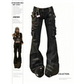 Grunge Harajuku Y2K Cargo Jeans – Cyberpunk Gyaru Pants