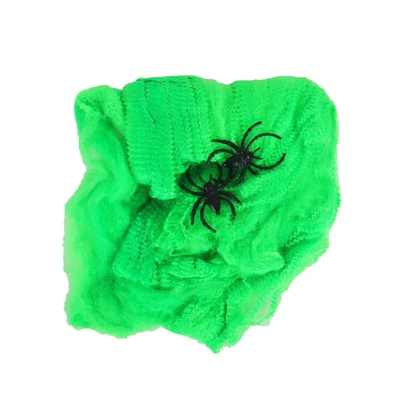 Halloween Artificial Spider Web – Stretchy Cobweb Decoration