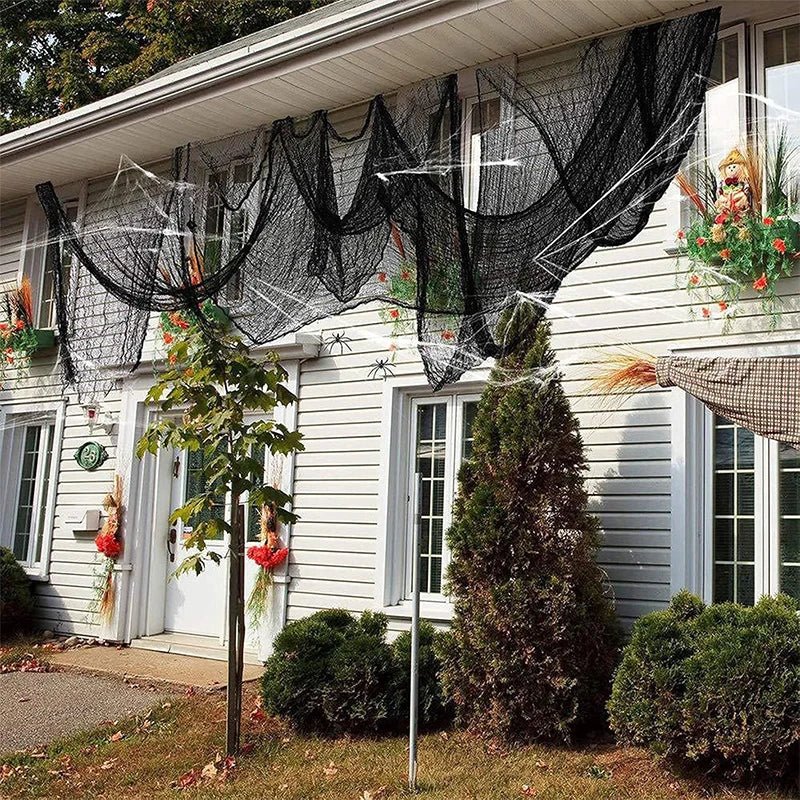 Halloween Black Gauze Cloth – 77.95 x 29.92 in Hanging Decoration
