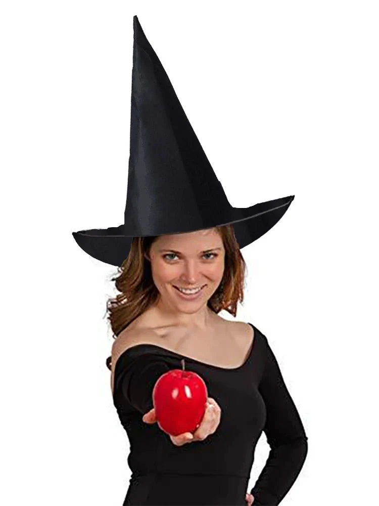 Halloween Wizard Hat – Black Oxford Cloth Magician Witch Hat