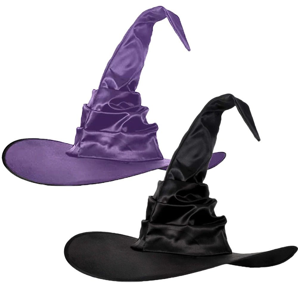 Halloween Wizard Hat – Black Oxford Cloth Magician Witch Hat