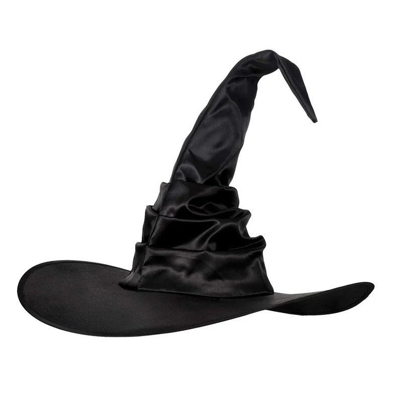 Halloween Wizard Hat – Black Oxford Cloth Magician Witch Hat