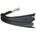Genuine Cowhide Leather Flogger 25 Falls Heavy Duty Steel Handle | Handcrafted BDSM Impact Flogger