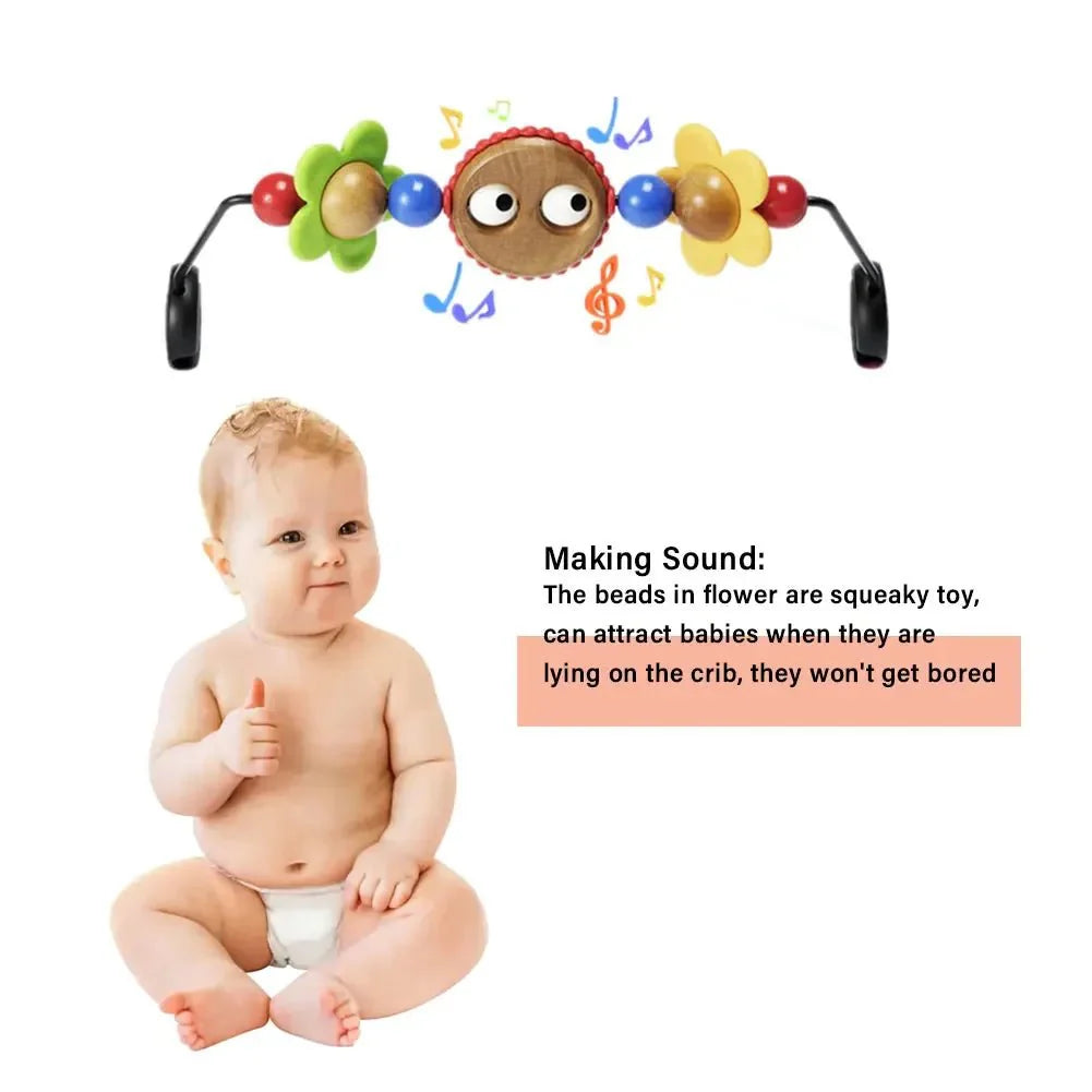 Hanging Spiral Crib Toy – Baby Rocking Chair and Stroller Play Arch Rattle