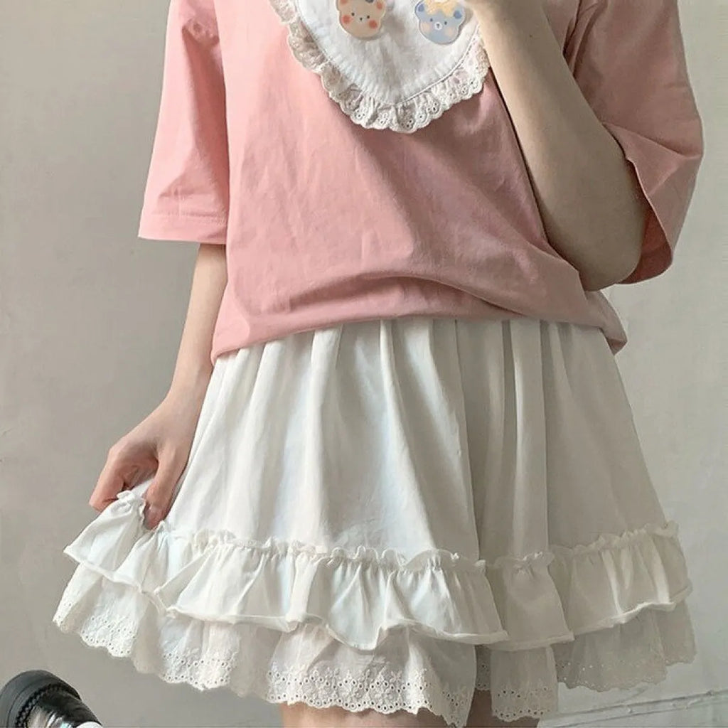Summer Harajuku Patchwork Skirt