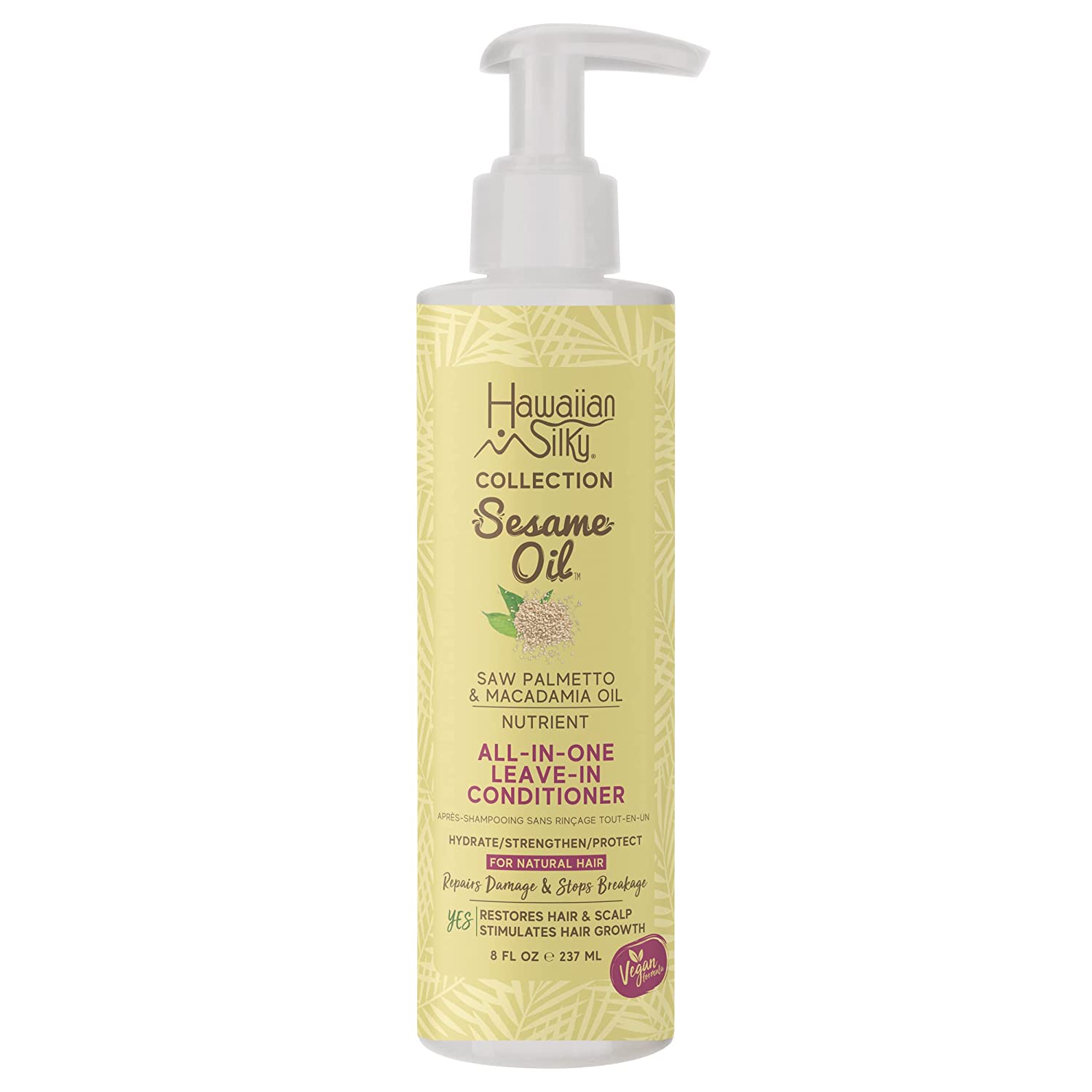 Hawaiian Silky  Sesame Oil All-In-One Nutrient Leave-In-Conditioner 8oz