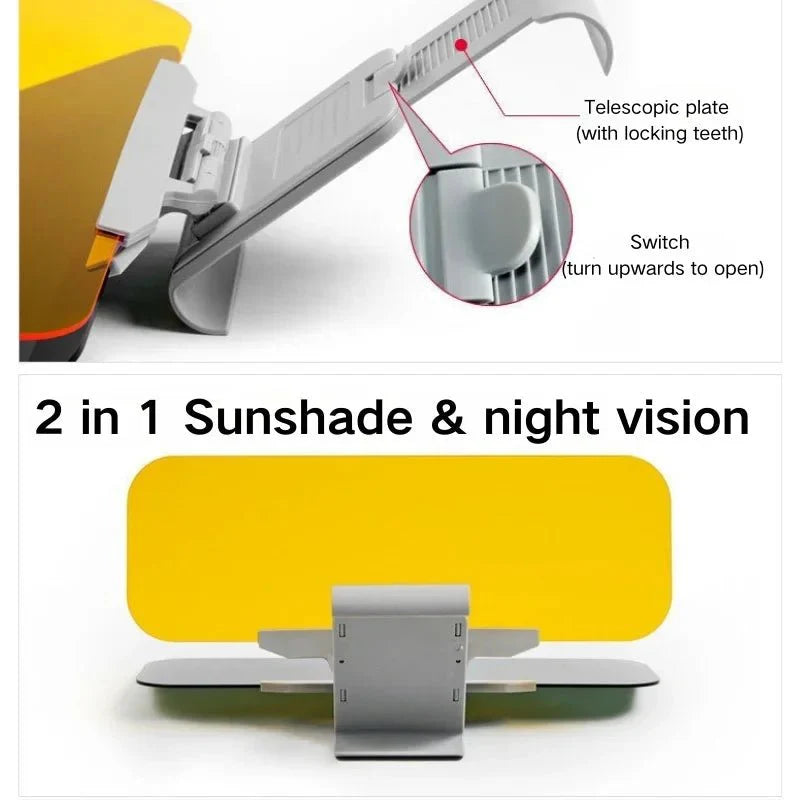 HD Anti-Glare Car Sun Visor | Day & Night Driving Glasses with UV Protection