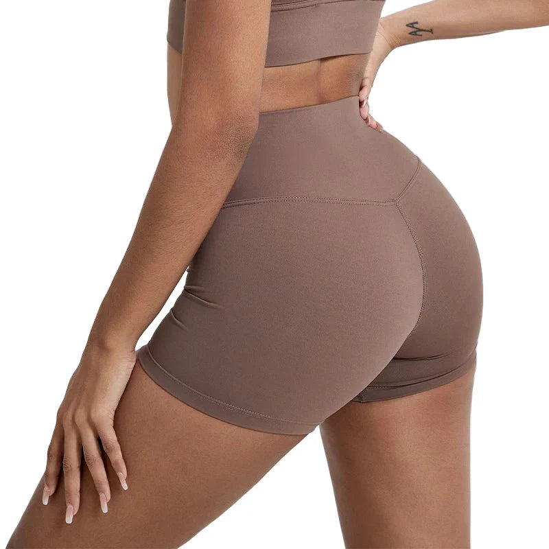 High Waist Compression Shorts – Butt-Lifting Yoga and Fitness Leggings