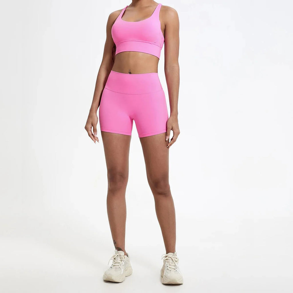 High Waist Compression Shorts – Butt-Lifting Yoga and Fitness Leggings