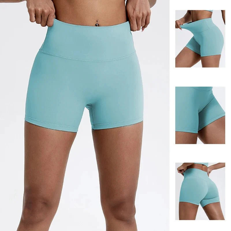 High Waist Compression Shorts – Butt-Lifting Yoga and Fitness Leggings