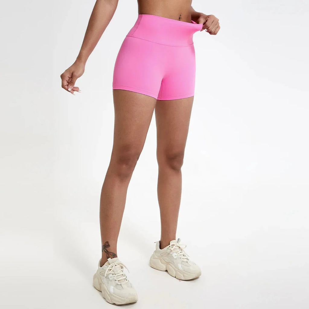 High Waist Compression Shorts – Butt-Lifting Yoga and Fitness Leggings