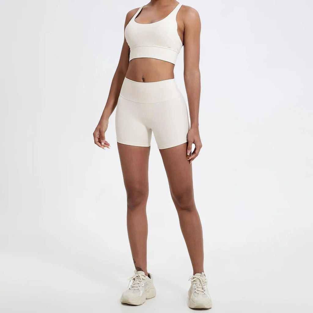 High Waist Compression Shorts – Butt-Lifting Yoga and Fitness Leggings
