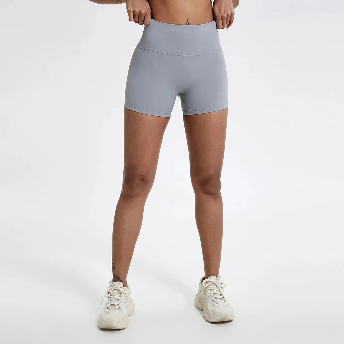 High Waist Compression Shorts – Butt-Lifting Yoga and Fitness Leggings