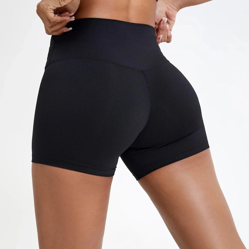 High Waist Compression Shorts – Butt-Lifting Yoga and Fitness Leggings