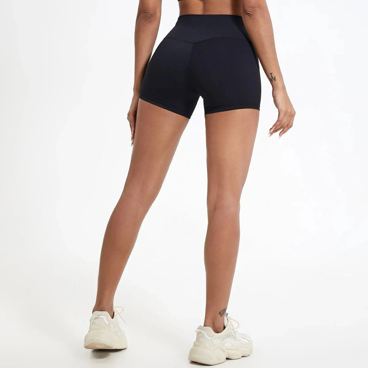 High Waist Compression Shorts – Butt-Lifting Yoga and Fitness Leggings