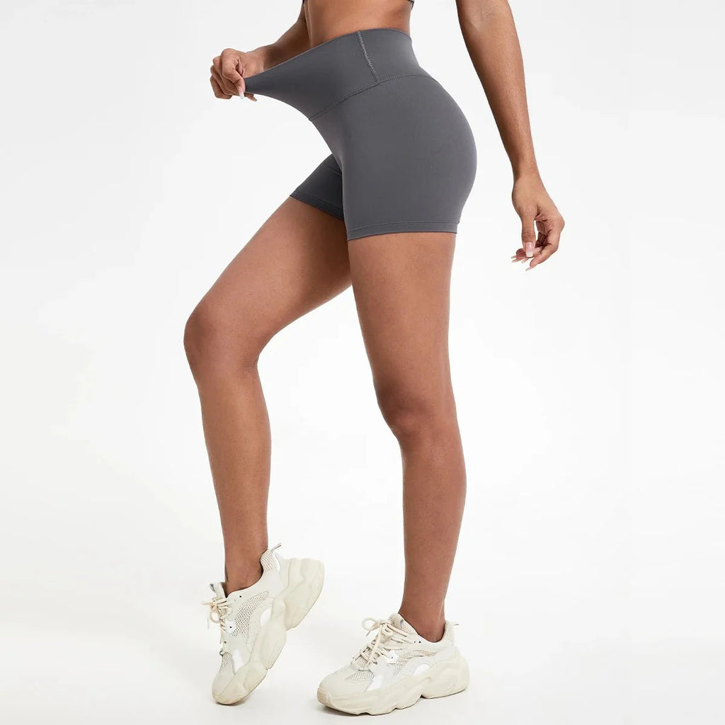 High Waist Compression Shorts – Butt-Lifting Yoga and Fitness Leggings