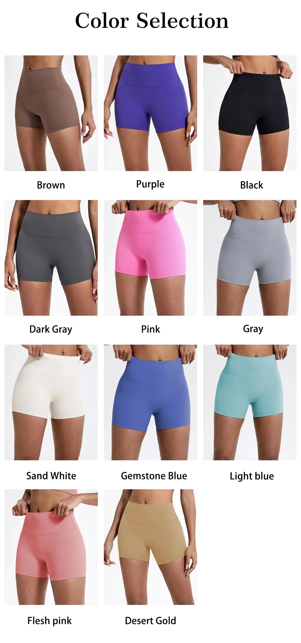 High Waist Compression Shorts – Butt-Lifting Yoga and Fitness Leggings