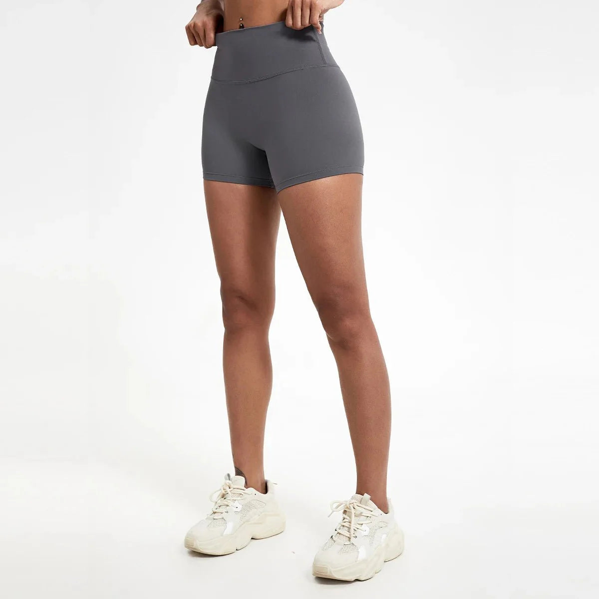 High Waist Compression Shorts – Butt-Lifting Yoga and Fitness Leggings