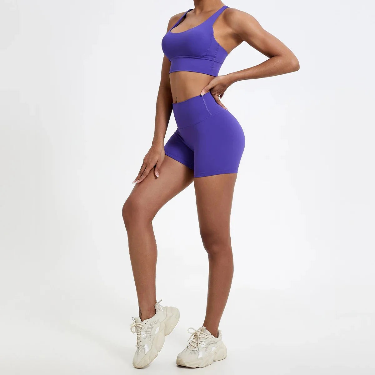 High Waist Compression Shorts – Butt-Lifting Yoga and Fitness Leggings