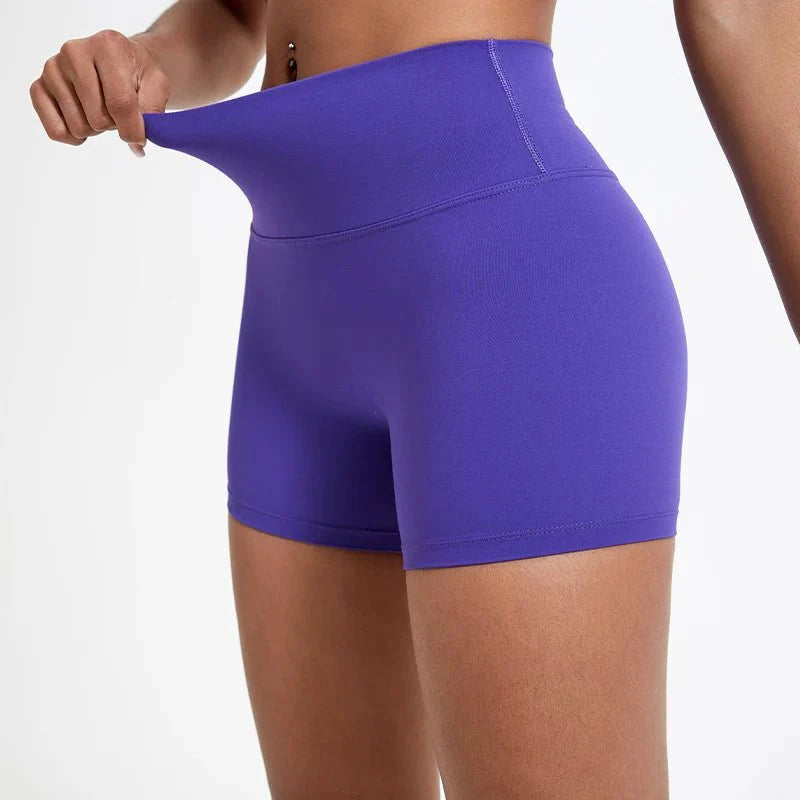 High Waist Compression Shorts – Butt-Lifting Yoga and Fitness Leggings