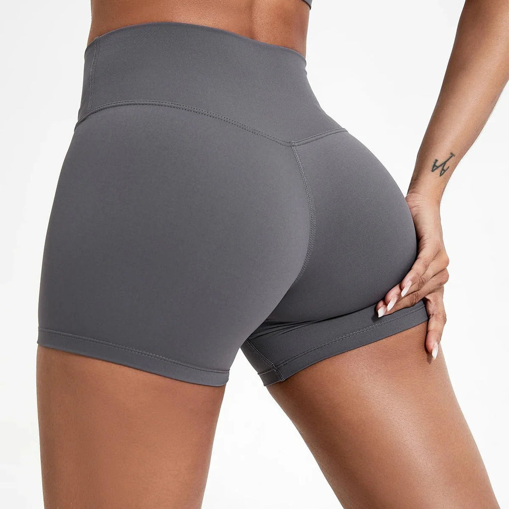 High Waist Compression Shorts – Butt-Lifting Yoga and Fitness Leggings