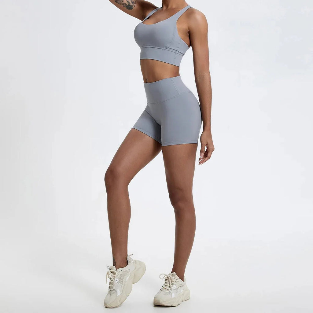 High Waist Compression Shorts – Butt-Lifting Yoga and Fitness Leggings