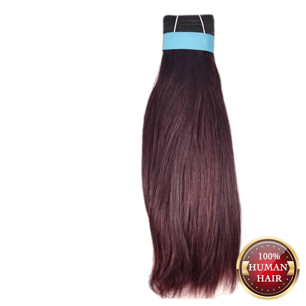 Hollywood 100% Human Hair  Pro Silky Weavings 12''