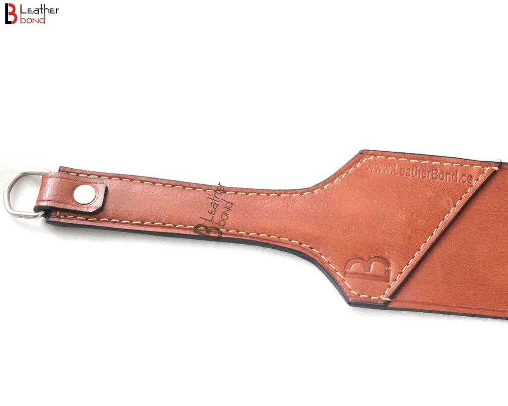 Real Cow Hide Belting Leather Paddle Slapper Medium Weight and Flexible & Hand Made