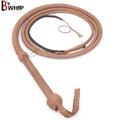 Indiana Jones Style Tan  Leather Bullwhip (4ft – 12ft) – Handmade Cowhide