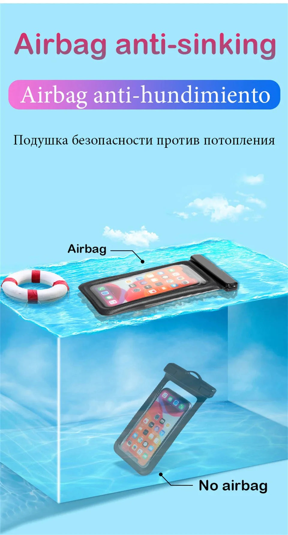 IP68 Universal Waterproof Phone Cases Bag