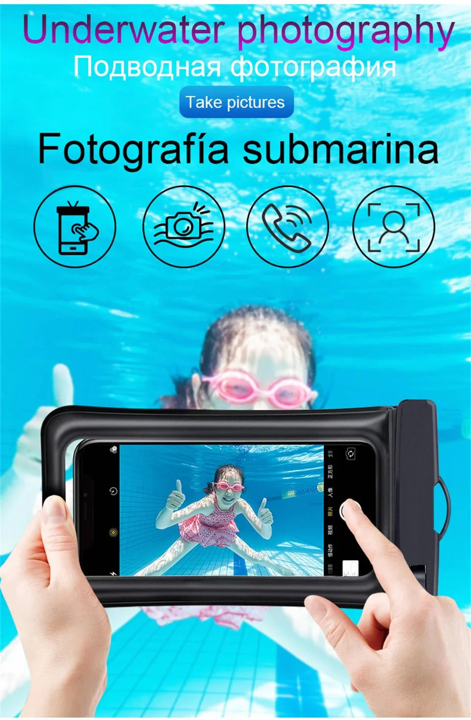 IP68 Universal Waterproof Phone Cases Bag