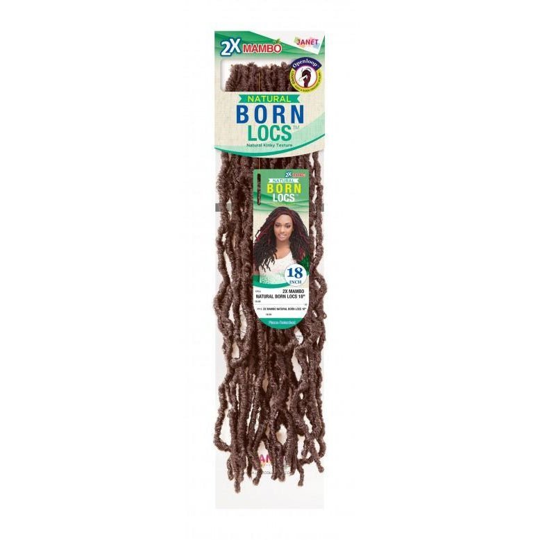 Janet Collection 2X Mambo Natural Born Locs 18"