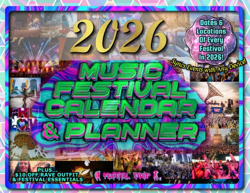Music Festivals 2026 Calendar & Planner with Digital iCal Sync