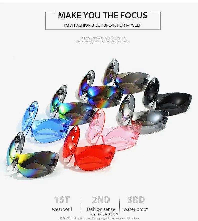 Oversized Sport Sunglasses – UV protection Windproof Steampunk