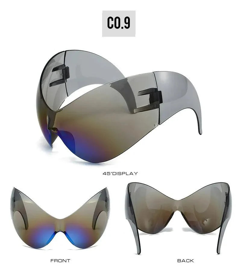 Oversized Sport Sunglasses – UV protection Windproof Steampunk