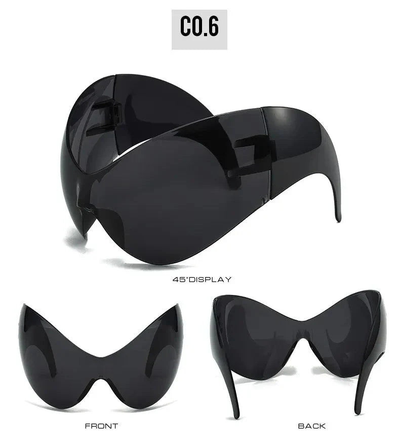 Oversized Sport Sunglasses – UV protection Windproof Steampunk