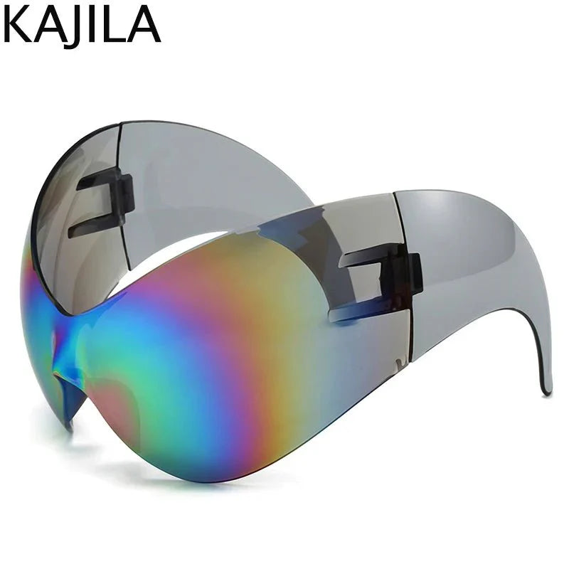 Oversized Sport Sunglasses – UV protection Windproof Steampunk