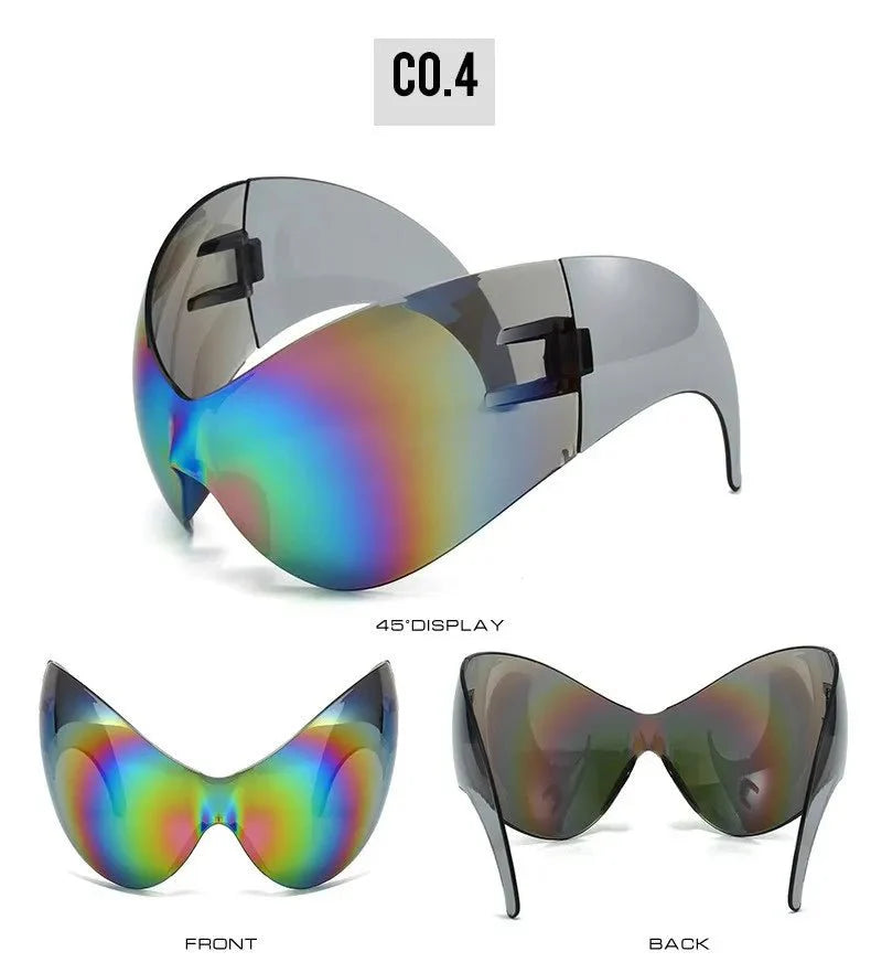Oversized Sport Sunglasses – UV protection Windproof Steampunk