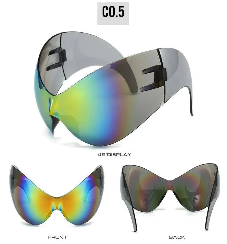 Oversized Sport Sunglasses – UV protection Windproof Steampunk