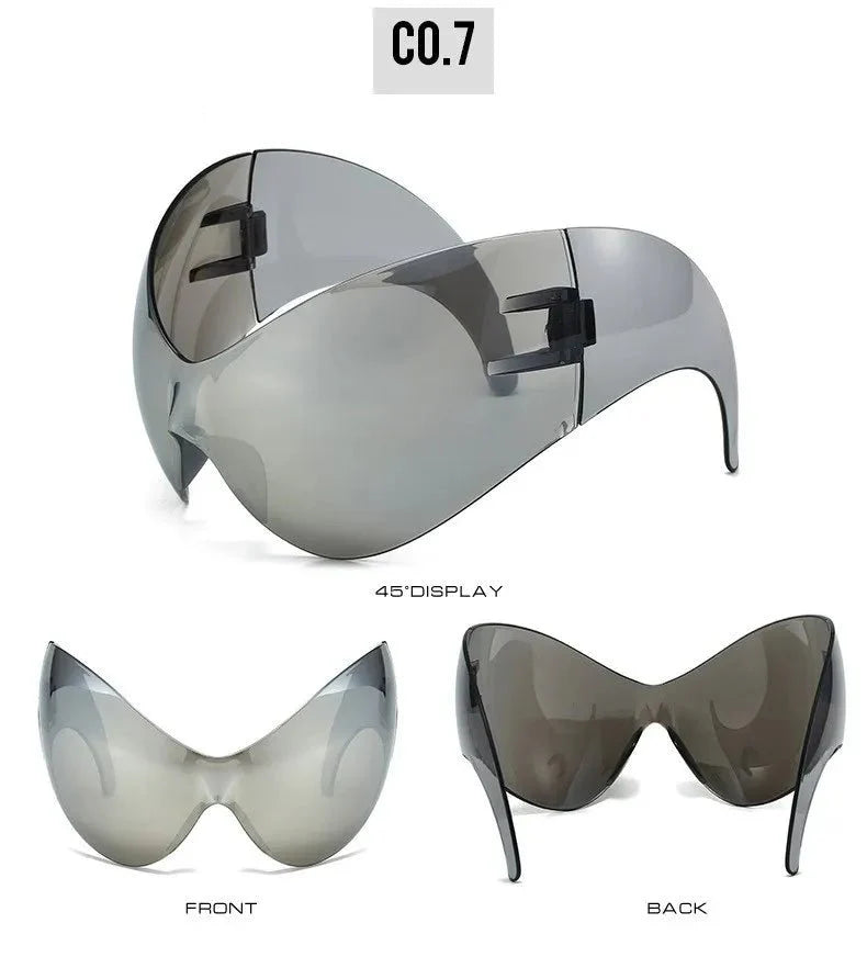 Oversized Sport Sunglasses – UV protection Windproof Steampunk