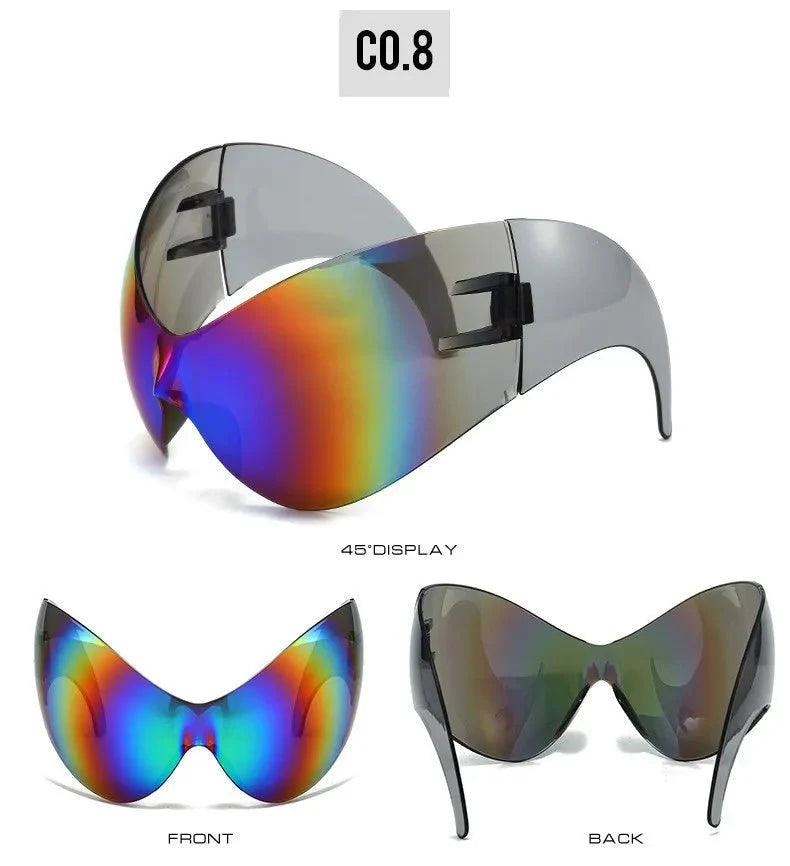 Oversized Sport Sunglasses – UV protection Windproof Steampunk