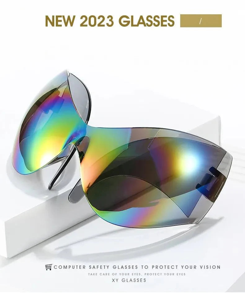 Oversized Sport Sunglasses – UV protection Windproof Steampunk