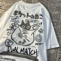 Kawaii Cat Printed Cartoon T-Shirt