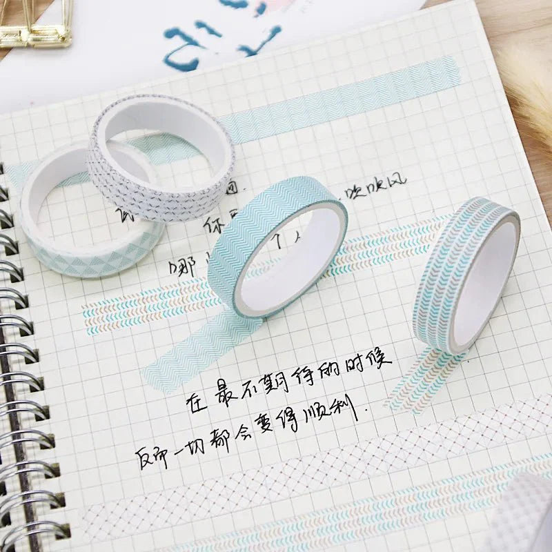 Kawaii Washi Tape Set | 5 Rolls for Scrapbooking and Journaling