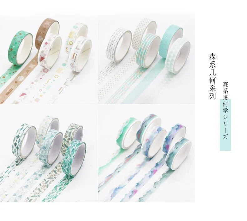 Kawaii Washi Tape Set | 5 Rolls for Scrapbooking and Journaling