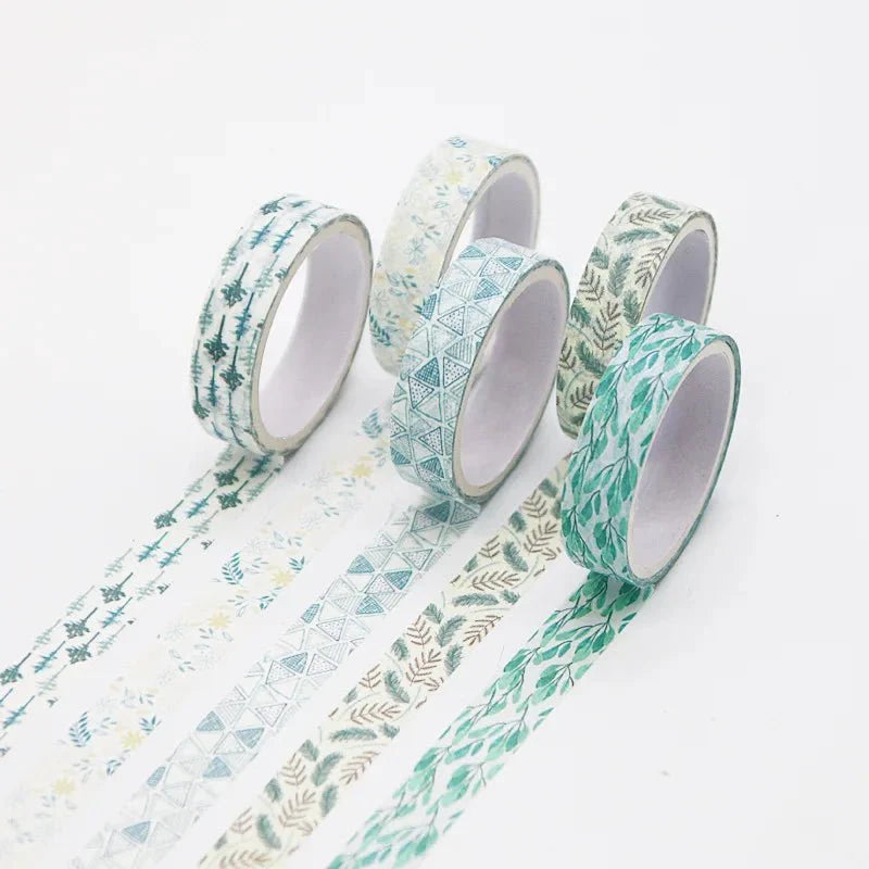 Kawaii Washi Tape Set | 5 Rolls for Scrapbooking and Journaling