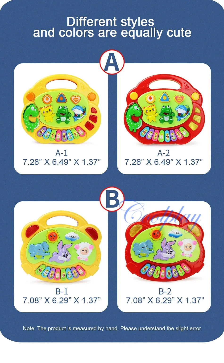 Kids Cartoon Piano Keyboard Toy – Educational Instrument