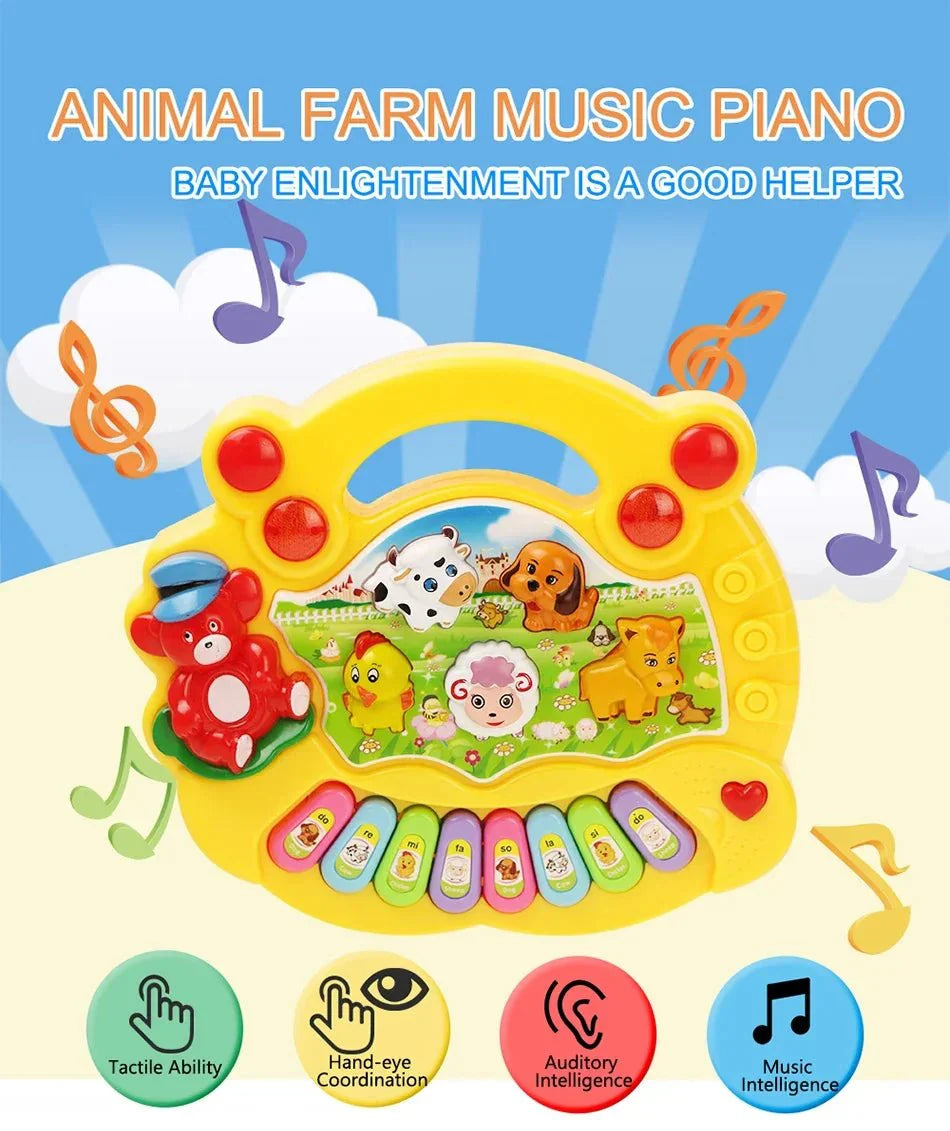 Kids Cartoon Piano Keyboard Toy – Educational Instrument